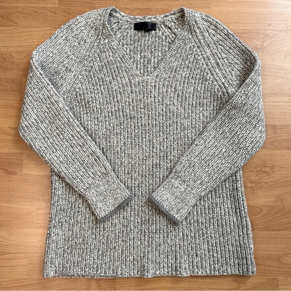 Rag & Bone Gray Chunky Knit Oversized Sweater Size XS - Picture 3 of 13